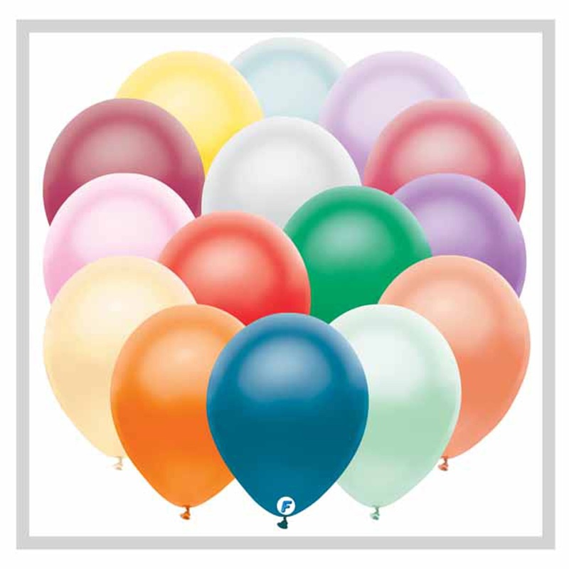 “12-Inch Pearl Assorted Balloons (Pack Of 12)”